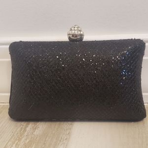 NWOT Expressions NYC Black Sparkly Evening Bag